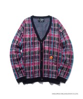 「hide Check Cardigan（Black）」(c)HEADWAX ORGANIZATION CO.,LTD.