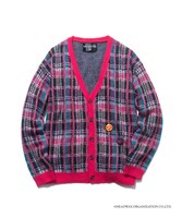 「hide Check Cardigan（Pink）」(c)HEADWAX ORGANIZATION CO.,LTD.