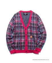 「hide Check Cardigan（Pink）」(c)HEADWAX ORGANIZATION CO.,LTD.