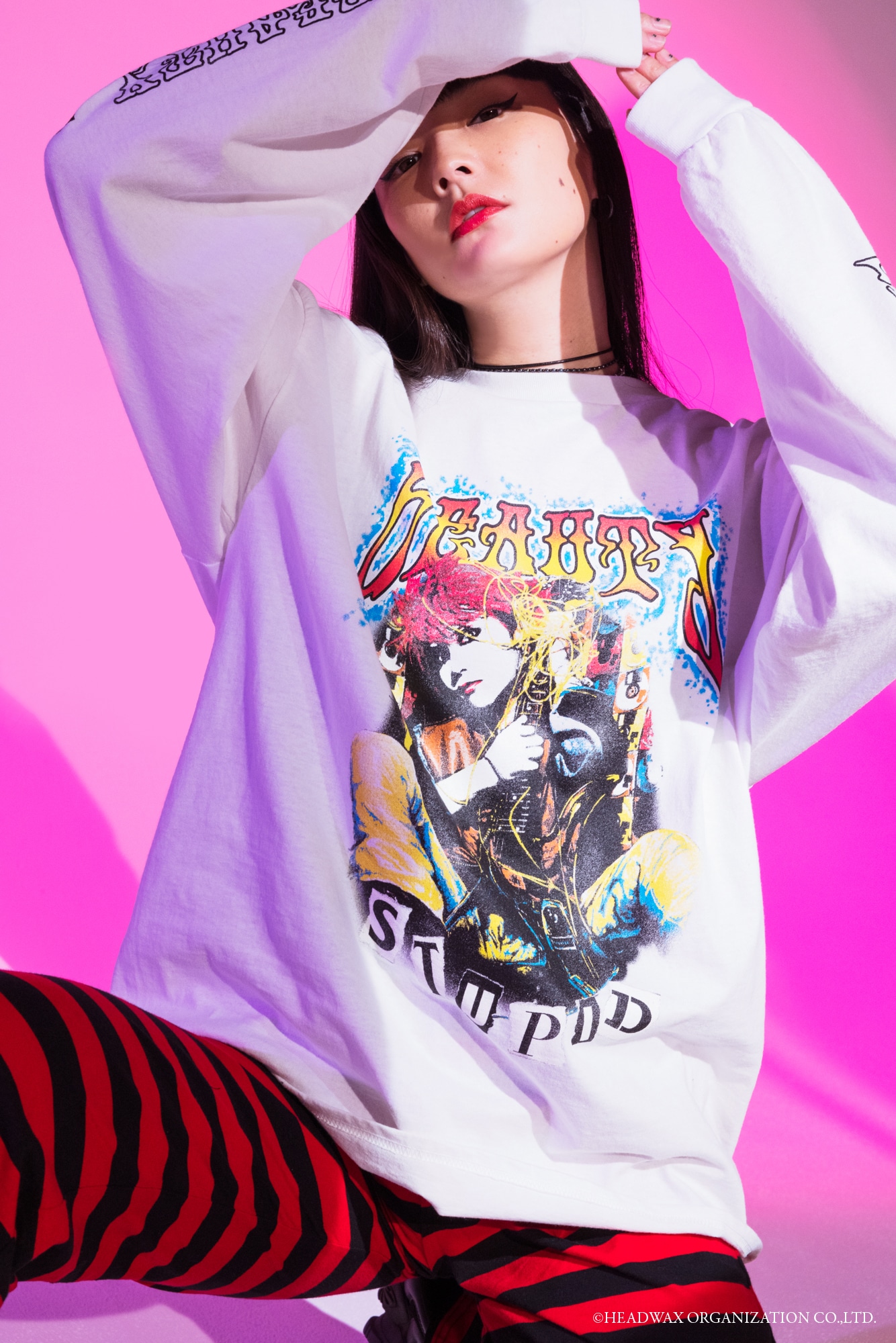 「hide × glamb」第2弾コラボアパレルルックより。(c)HEADWAX ORGANIZATION CO.,LTD.