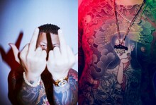 舐達麻がモデルを務める「Beats Flex『WACKO MARIA Leopard Limited Edition』」製品イメージ。