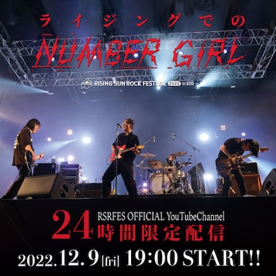 「ライジングでのNUMBER GIRL」ビジュアル