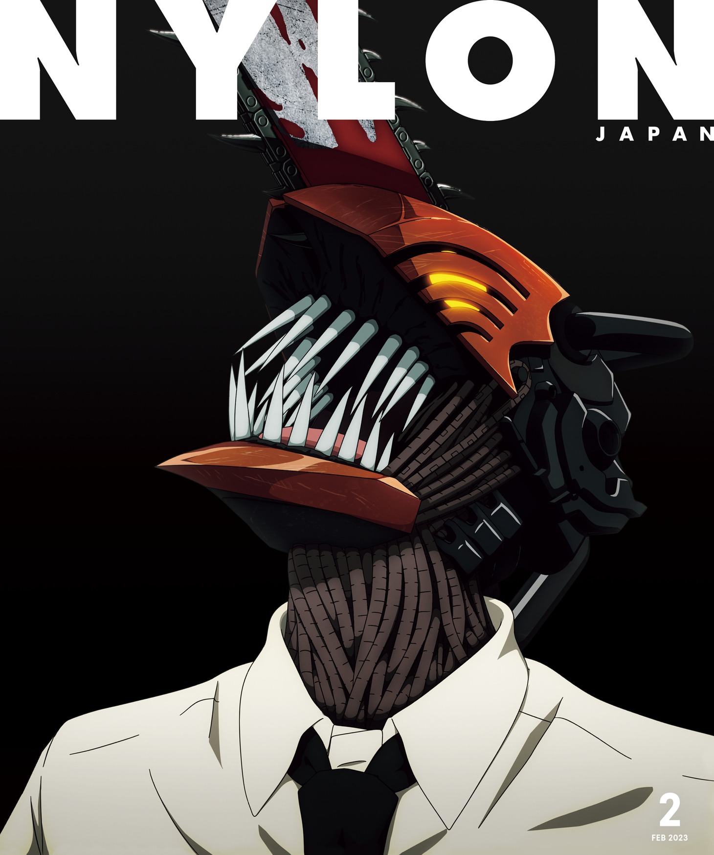 「NYLON JAPAN CHAINSAW MAN ISSUE」表紙 (c)NYLON JAPAN