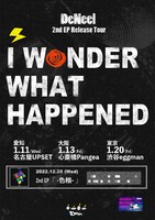 「2nd EP Release Tour "I WONDER WHAT HAPPENED"」フライヤー