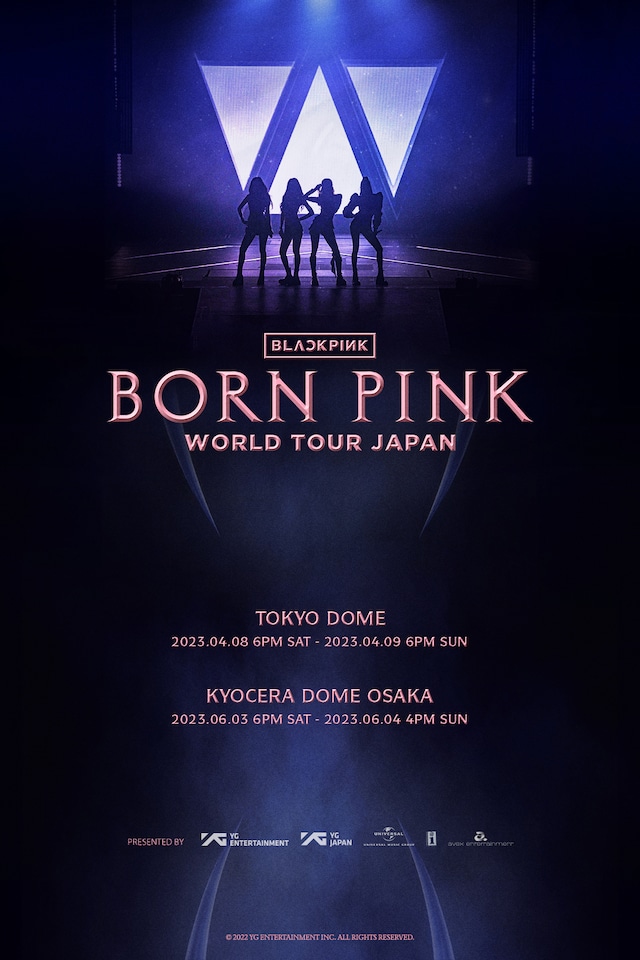 「BLACKPINK WORLD TOUR [BORN PINK] JAPAN」告知ビジュアル