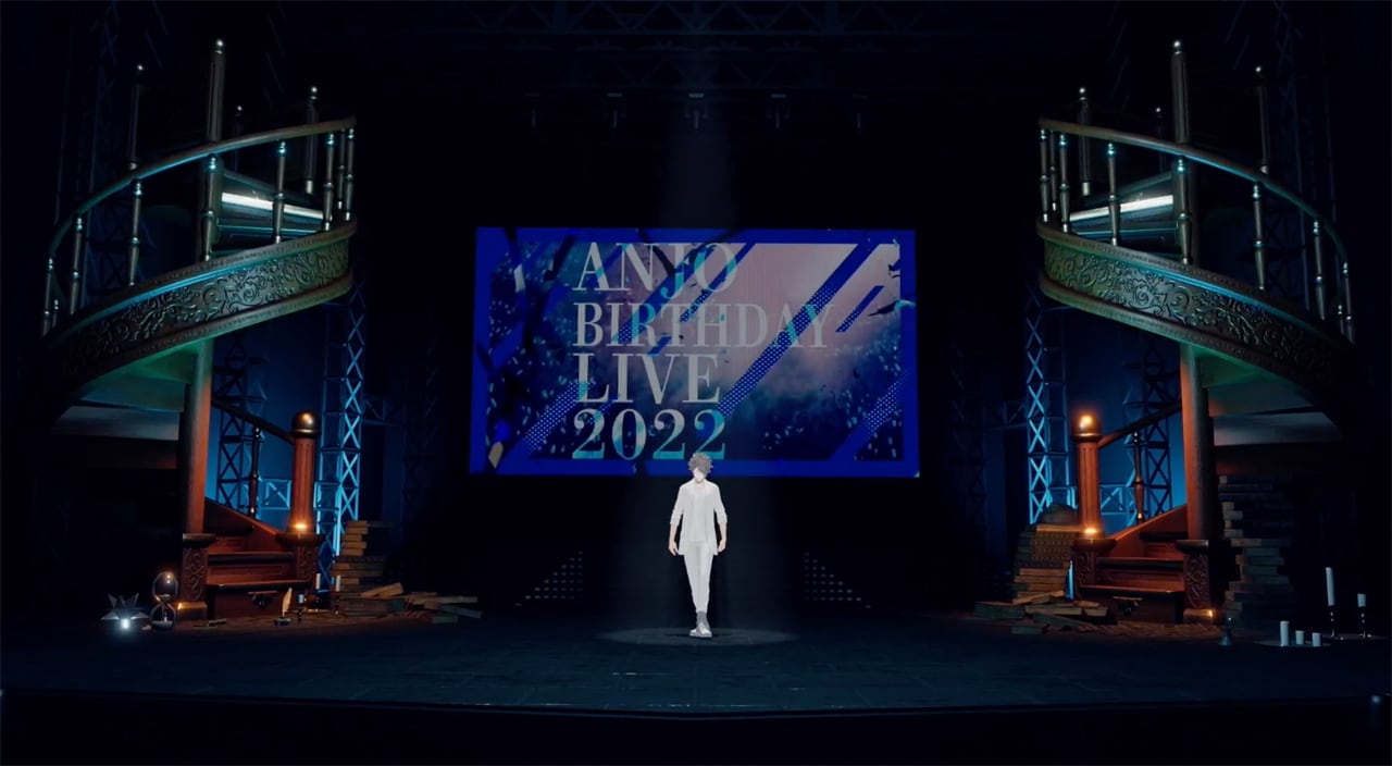 12月3日に配信されたソロライブ「アンジョー生誕ライブ2022 -Sweetest-」の様子。