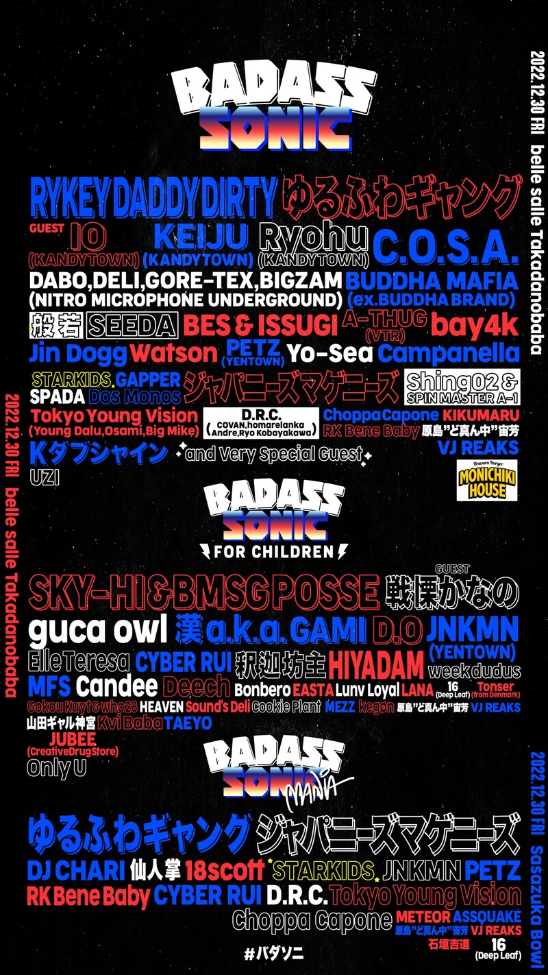 「BADASS SONIC」ビジュアル
