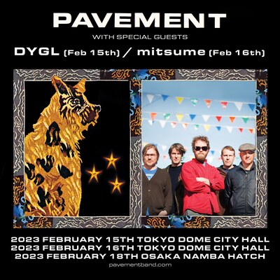 「PAVEMENT JAPAN TOUR 2023」告知ビジュアル
