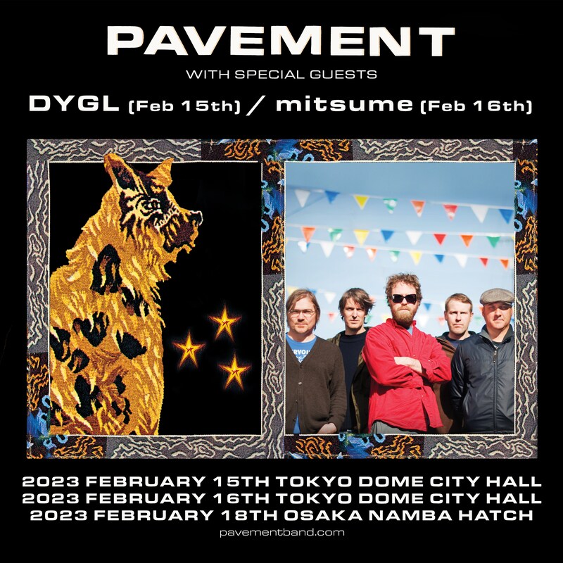 「PAVEMENT JAPAN TOUR 2023」告知ビジュアル