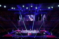 「モーニング娘。'22 25th ANNIVERSARY CONCERT TOUR ～SINGIN’ TO THE BEAT～加賀楓卒業スペシャル」の様子。