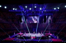 「モーニング娘。'22 25th ANNIVERSARY CONCERT TOUR ～SINGIN’ TO THE BEAT～加賀楓卒業スペシャル」の様子。