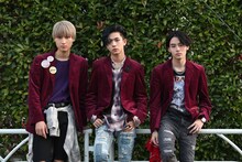 SUPER★DRAGONの飯島颯、田中洸希、松村和哉。