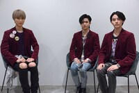SUPER★DRAGONの飯島颯、田中洸希、松村和哉。