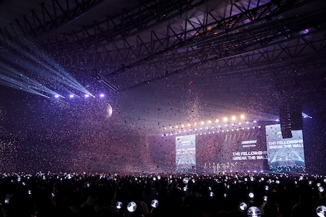 「ATEEZ WORLD TOUR [THE FELLOWSHIP : BREAK THE WALL] IN CHIBA」の様子。