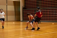 椅子取りゲームの様子。