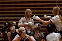 騎馬戦の様子。