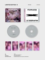 LE SSERAFIM「FEARLESS」初回限定盤Bのパッケージ詳細。