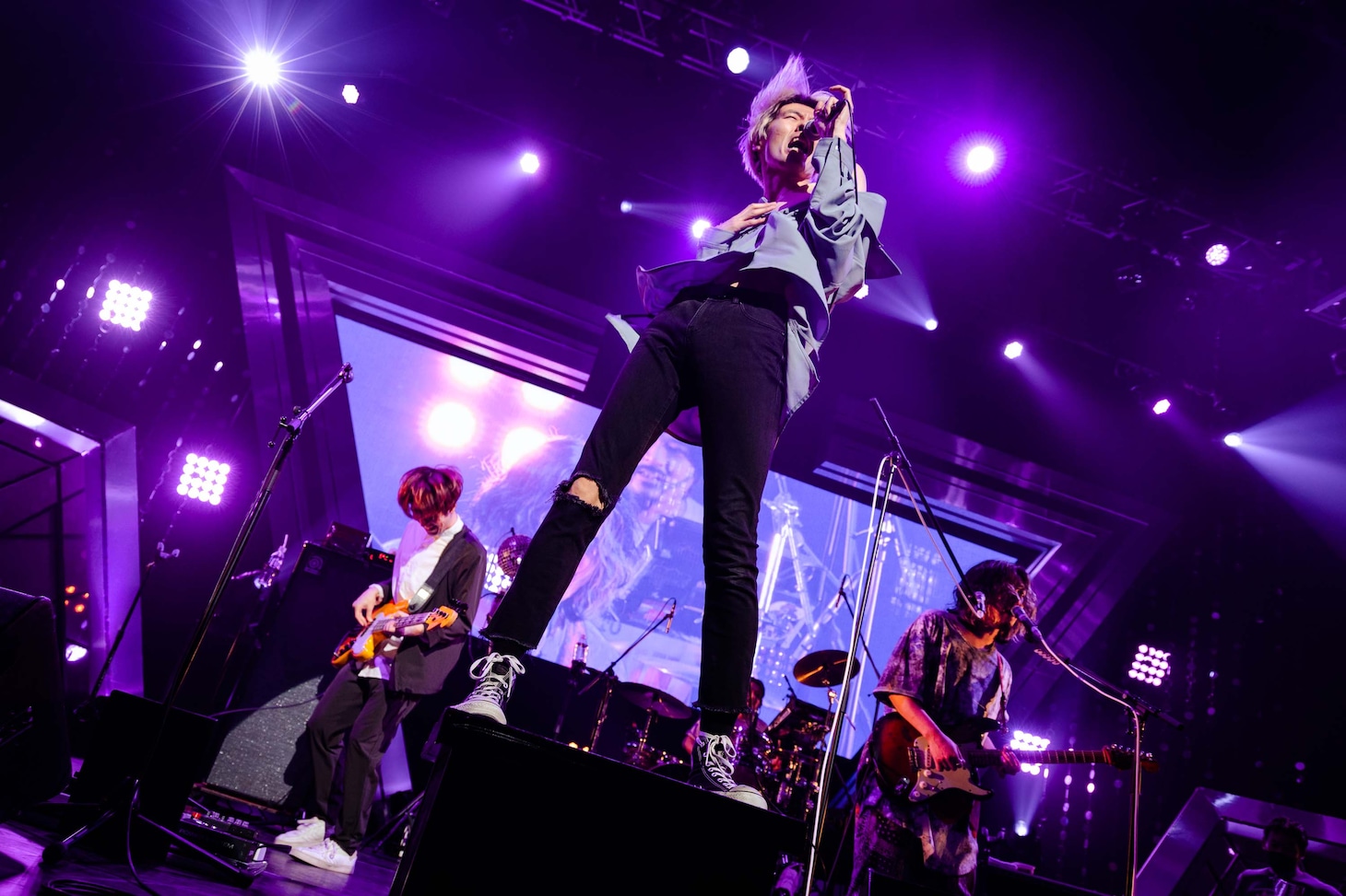 「7ORDER × ナタリー Happy Jack！ DAY 1」the telephonesのライブの様子。（撮影：曽我美芽）