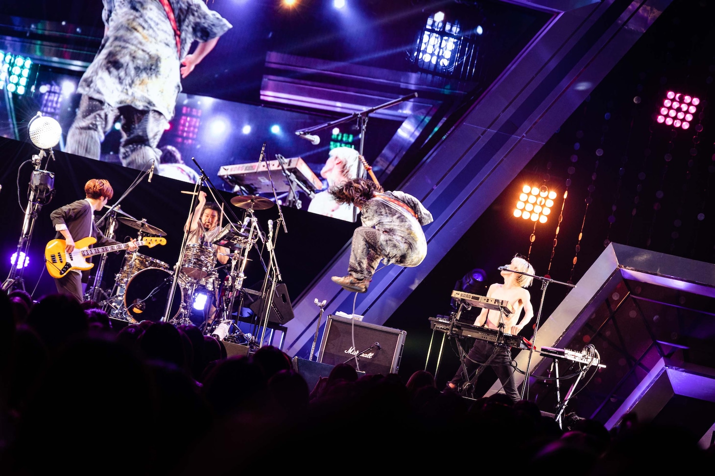 「7ORDER × ナタリー Happy Jack！ DAY 1」the telephonesのライブの様子。（撮影：曽我美芽）