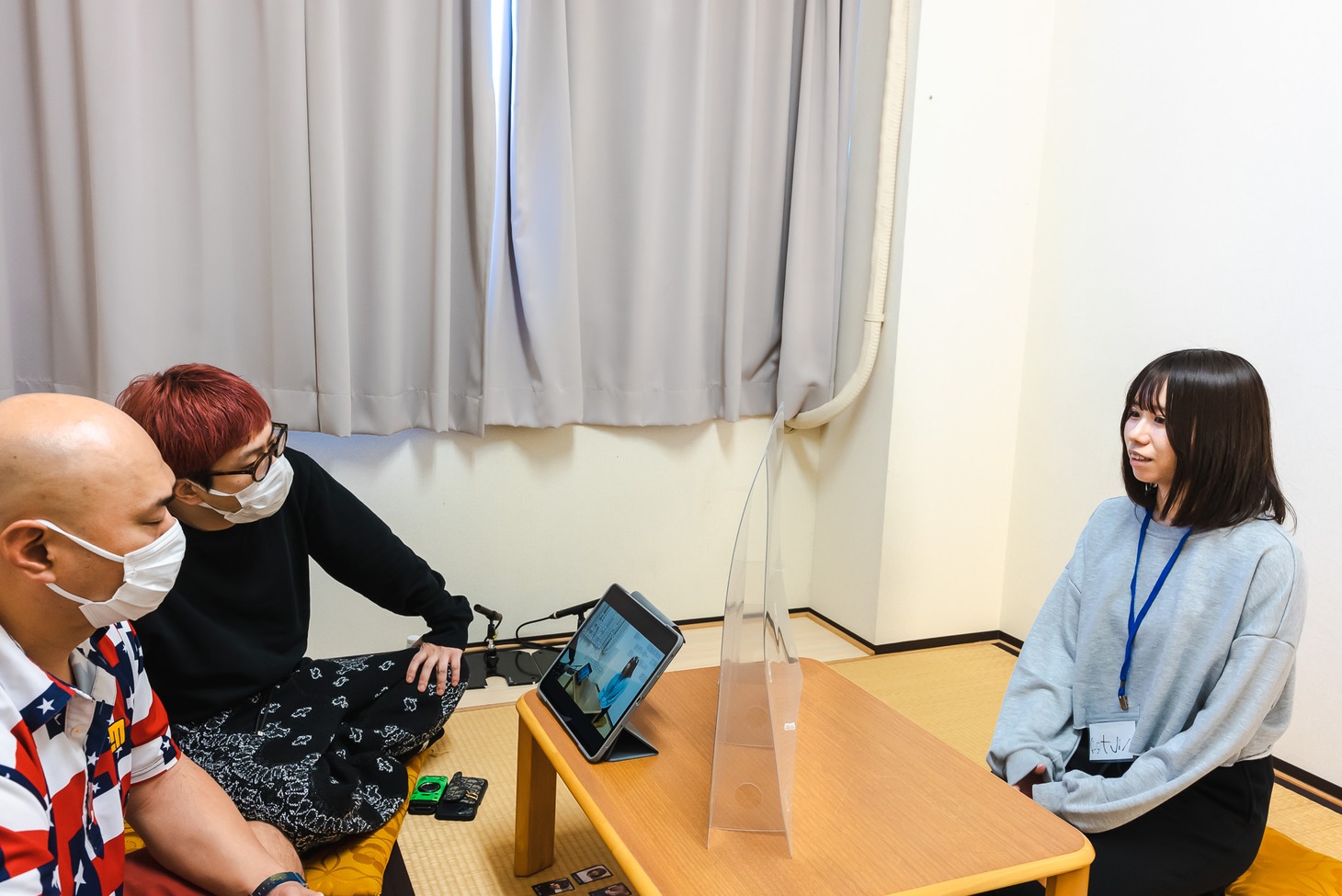 クロちゃん、渡辺淳之介、ハルナ。