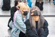 脱落者なしの発表を受けて天を仰ぐナオ・オブ・ナオ。