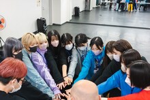 「豆柴の大群なりの合宿」4日目エンディングの様子。