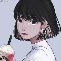 あおいあめのイラスト。