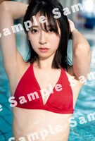 金村美玖（日向坂46）1st写真集「羅針盤」封入特典ポストカード。（撮影：佐藤佑一）