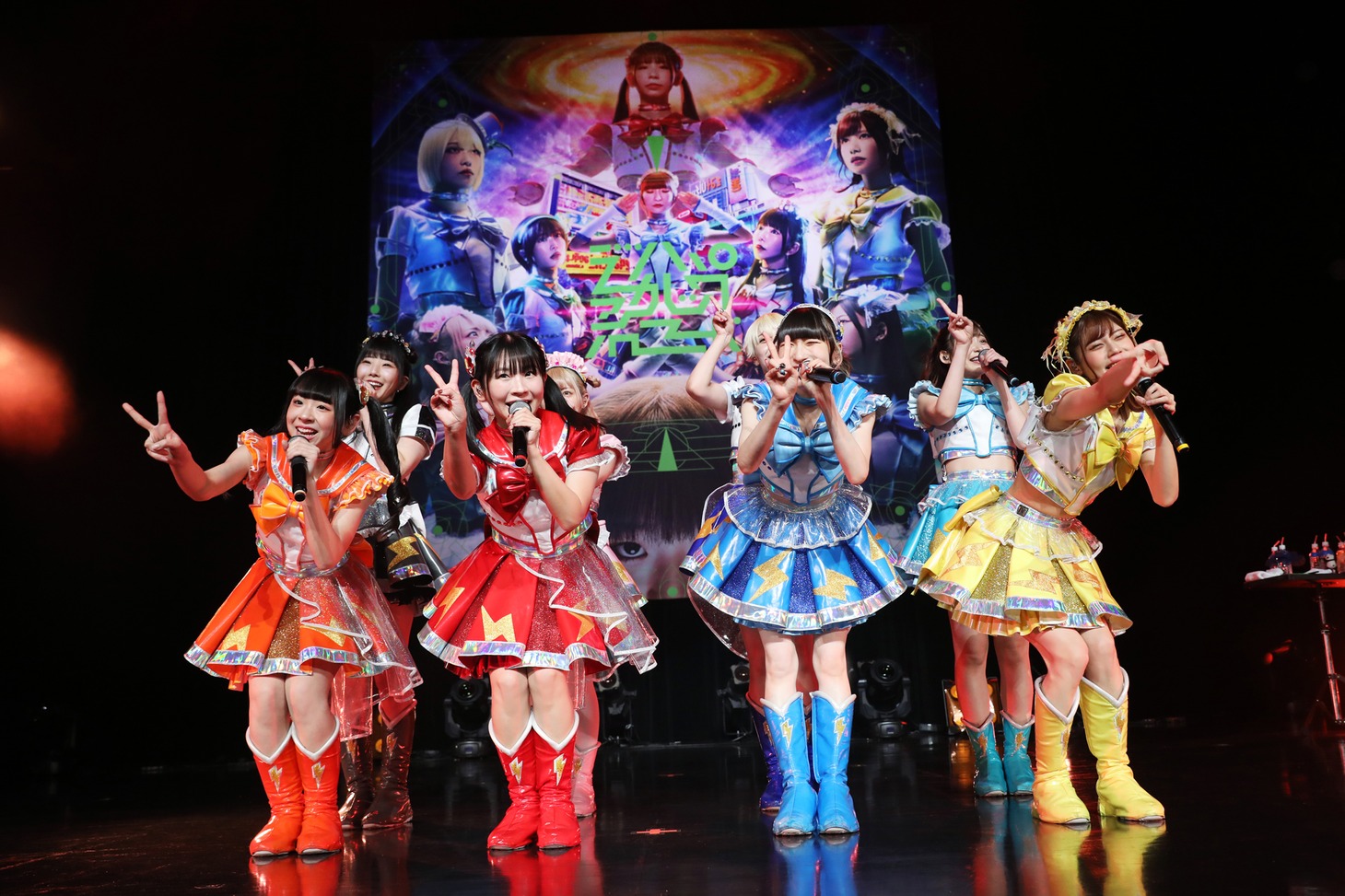 でんぱ組.inc「スペシャルワンマンライブ『でんぱぁかしっくれこーど』」の様子。（撮影：チェリーマン）