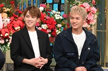 Travis Japanの宮近海斗（左）、松田元太（右）。(c)日本テレビ