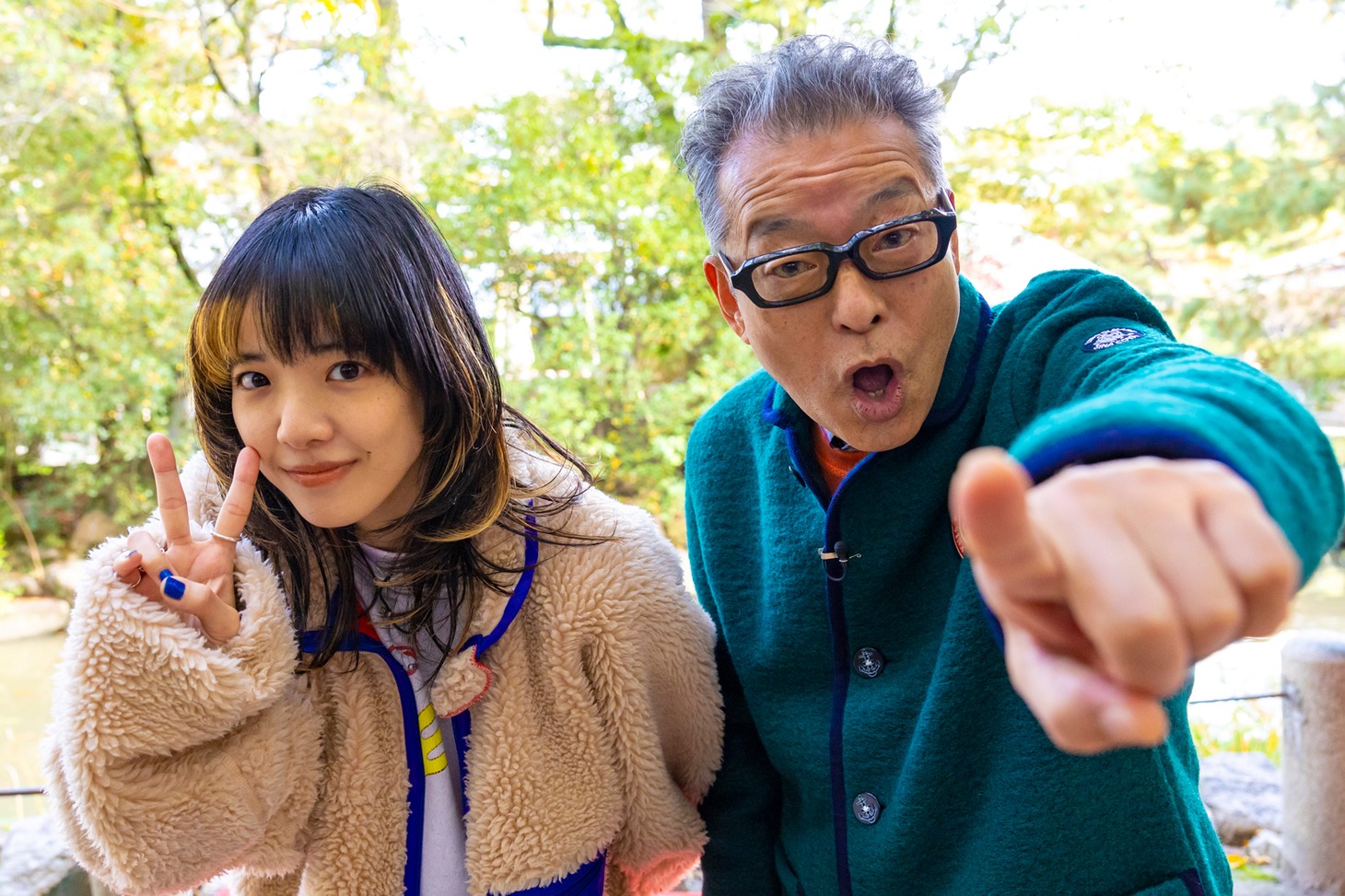 左からあいみょん、円広志。(c)関西テレビ