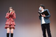 左から稲垣香織（AKB48）、村上純（しずる）。