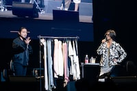 山田孝之と赤西仁。（撮影：田中聖太郎）