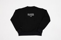 「NO COFFEE × FIRSTORDER CREW SWEAT SHIRTS（BLACK）」裏面