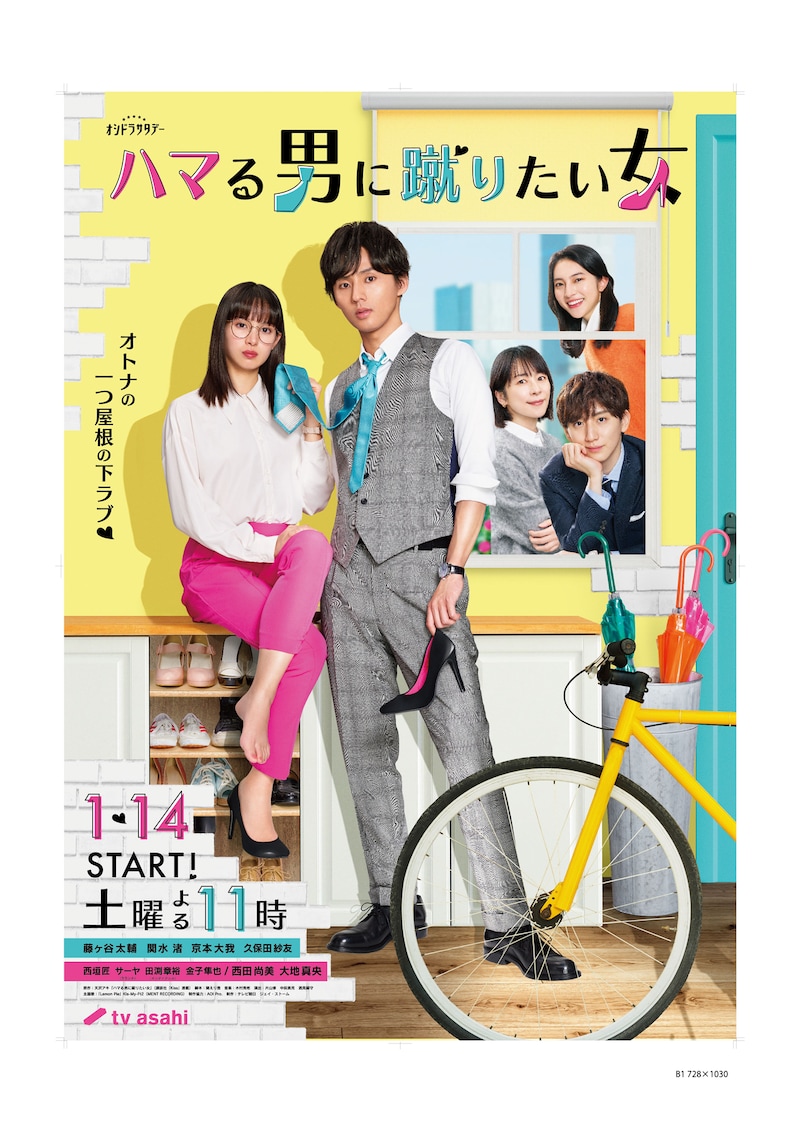 「ハマる男に蹴りたい女」ポスタービジュアル