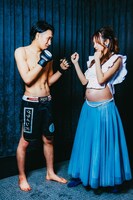 木内“SKINNY ZOMBIE”崇雅と白幡いちほ。