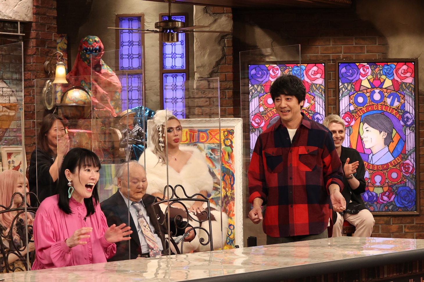 遠野なぎこと山崎まさよし（右）。(c)フジテレビ
