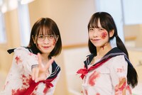 JamsCollection「アンデッド・ラブストーリー」MV撮影時のオフショット。