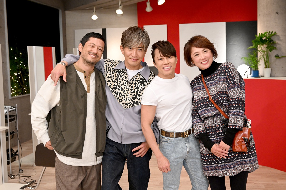 左から池内博之、木村拓哉、西川貴教、原千晶。(c)TBS