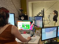 アニメ「トモちゃんは女の子！」アフレコの様子。