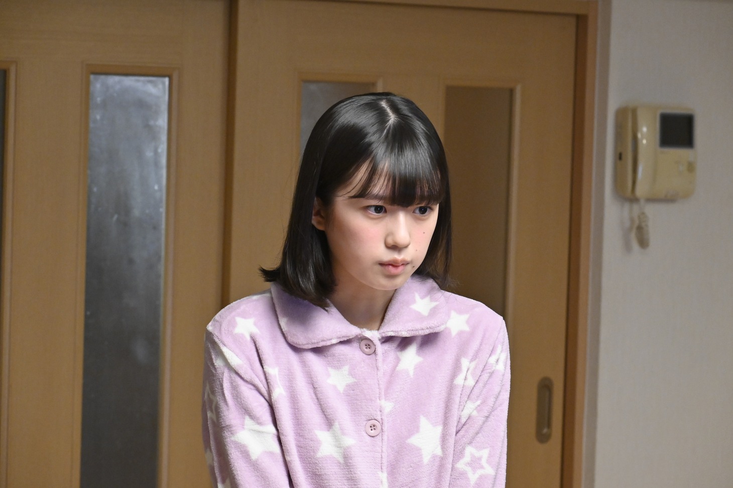「かりあげクン」より小久保柚乃（私立恵比寿中学）。  (c)BS松竹東急／AOI Pro.