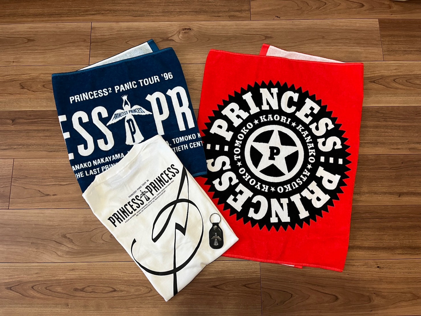 「PRINCESS PRINCESS PANIC TOUR'96 解散を遊ぼう」復刻グッズ