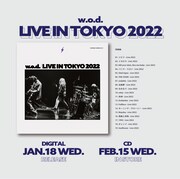 w.o.d.「Live in Tokyo 2022」告知画像