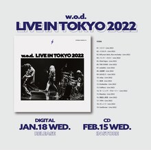 w.o.d.「Live in Tokyo 2022」告知画像