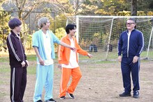 左からマサヒロ、アロハ、ハル、田原マネージャー。