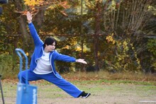 バッターボックスに立つカイ。