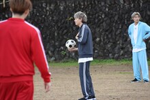 ピッチャーを務めるシューヤ。