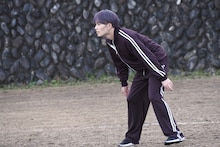 外野を守るマサヒロ。