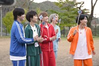 リレーのチーム分けの様子。