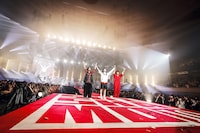 「SHISHAMO NO BUDOKAN!!! ～10YEARS THANK YOU～」の様子。（写真提供：GOOD CREATORS RECORDS / UNIVERSAL SIGMA）